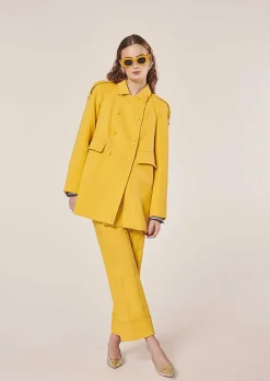Manteau Marnie En Double Coton Jaune*TARA JARMON Hot