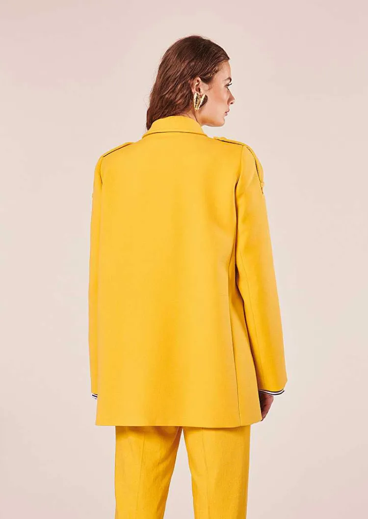Manteau Marnie En Double Coton Jaune*TARA JARMON Hot