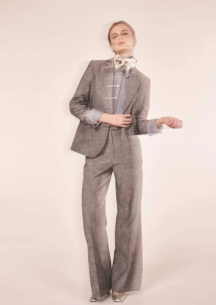 Pantalon De Costume Gris Primavera*TARA JARMON Clearance