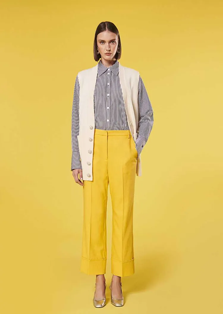Pantalon De Costume Jaune Pierre*TARA JARMON Clearance