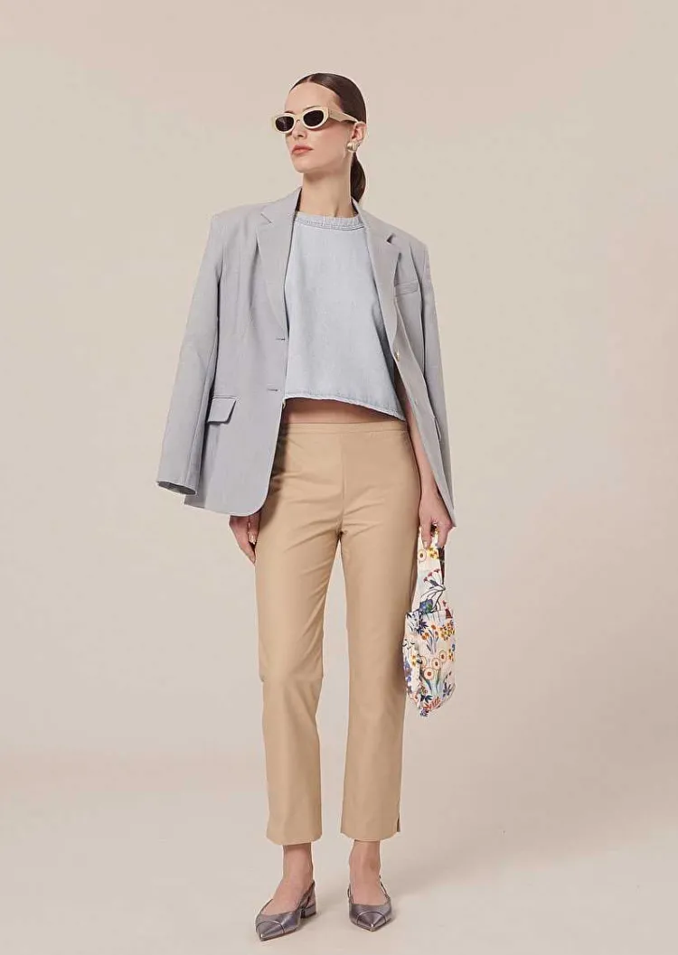 Pantalon En Coton Beige Pablo*TARA JARMON Clearance
