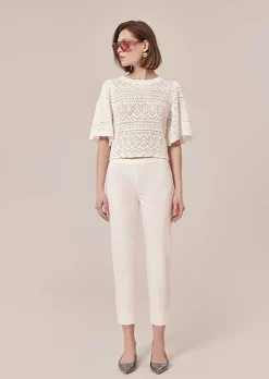 Pantalon En Coton Blanc Pablo*TARA JARMON Fashion