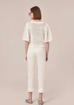 Pantalon En Coton Blanc Pablo*TARA JARMON Fashion