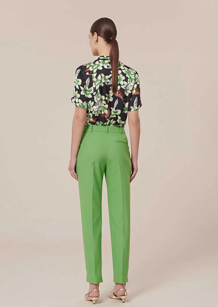 Pantalon En Laine Froide Vert Pascal*TARA JARMON Outlet