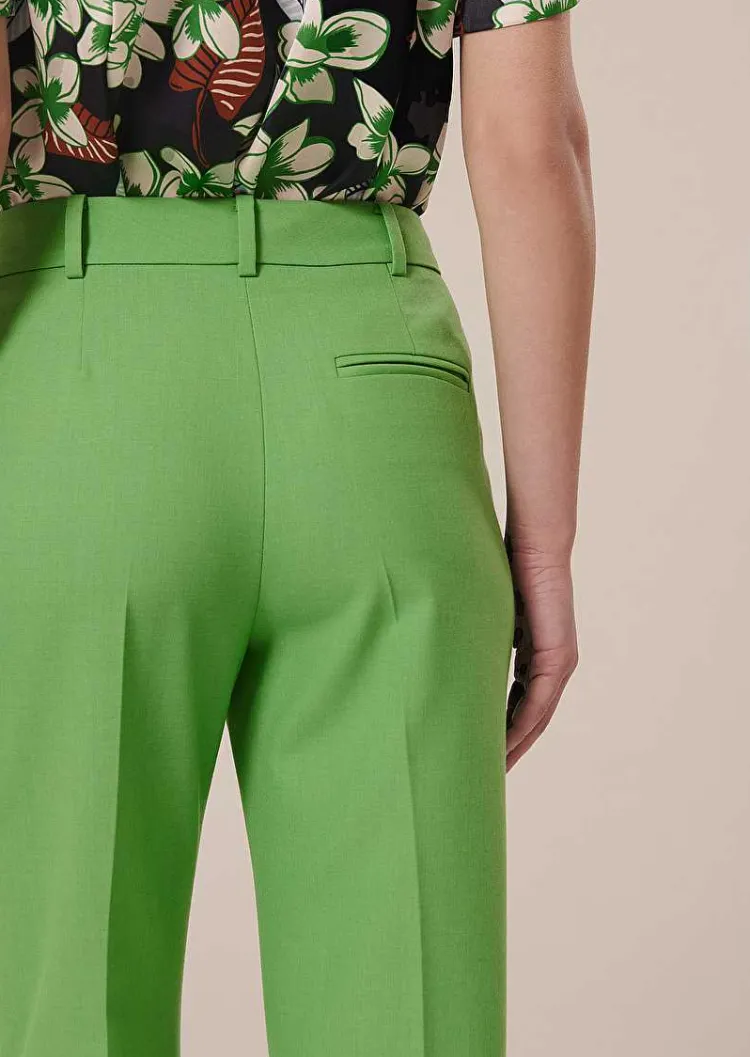 Pantalon En Laine Froide Vert Pascal*TARA JARMON Outlet