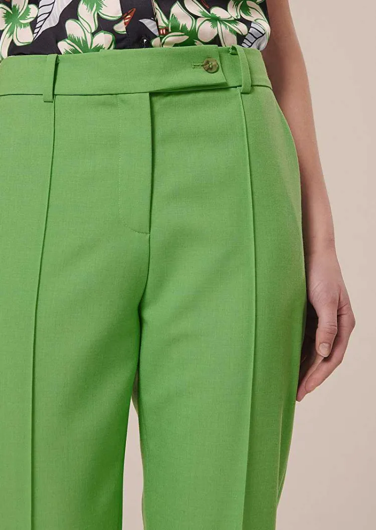 Pantalon En Laine Froide Vert Pascal*TARA JARMON Outlet