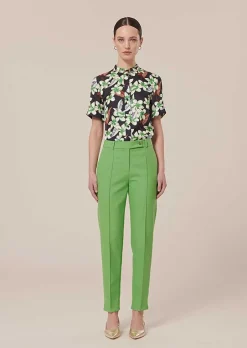 Pantalon En Laine Froide Vert Pascal*TARA JARMON Outlet