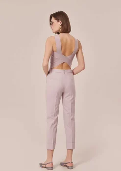 Pantalon En Laine Froide Violet Philippa*TARA JARMON Online