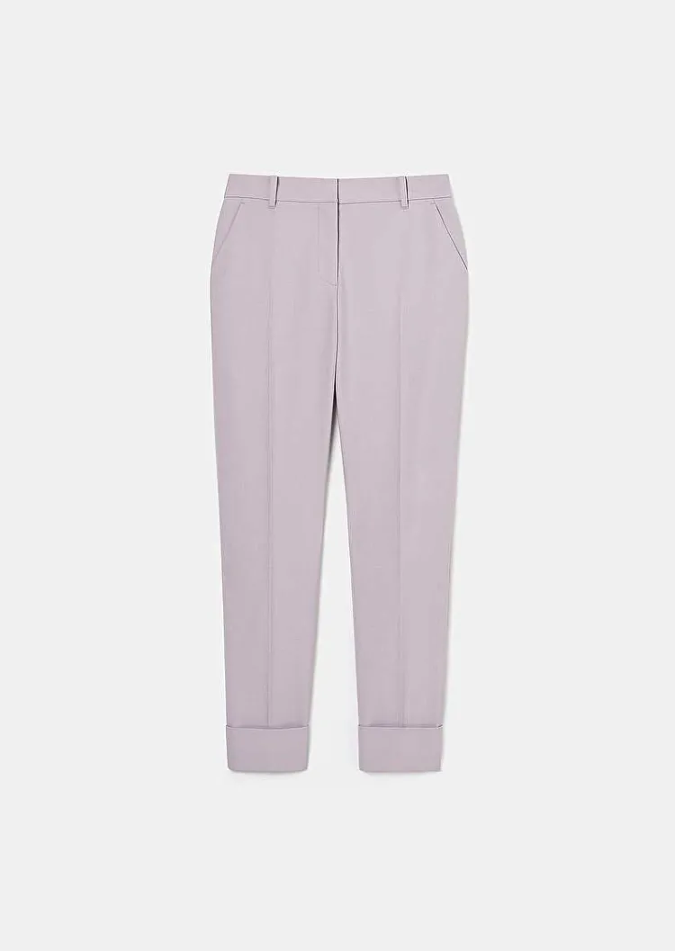 Pantalon En Laine Froide Violet Philippa*TARA JARMON Online