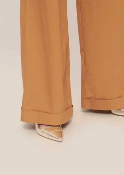 Pantalon En Popeline Marron Pyla*TARA JARMON Online