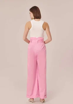Pantalon En Popeline Rose Pyla*TARA JARMON Outlet