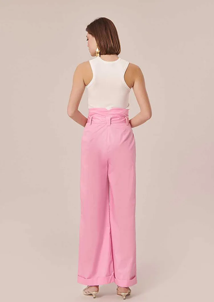 Pantalon En Popeline Rose Pyla*TARA JARMON Outlet