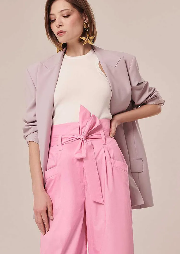 Pantalon En Popeline Rose Pyla*TARA JARMON Outlet