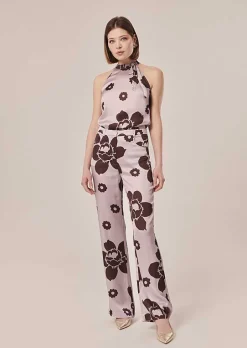 Pantalon Imprime Fleurs Violettes Prosper*TARA JARMON Hot