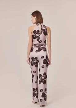 Pantalon Imprime Fleurs Violettes Prosper*TARA JARMON Hot