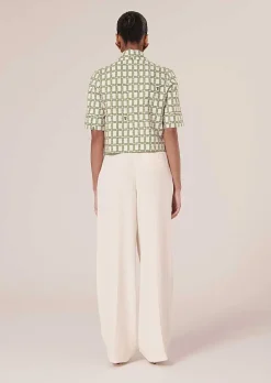 Pantalon Parigi En Crepe Ecru*TARA JARMON Hot