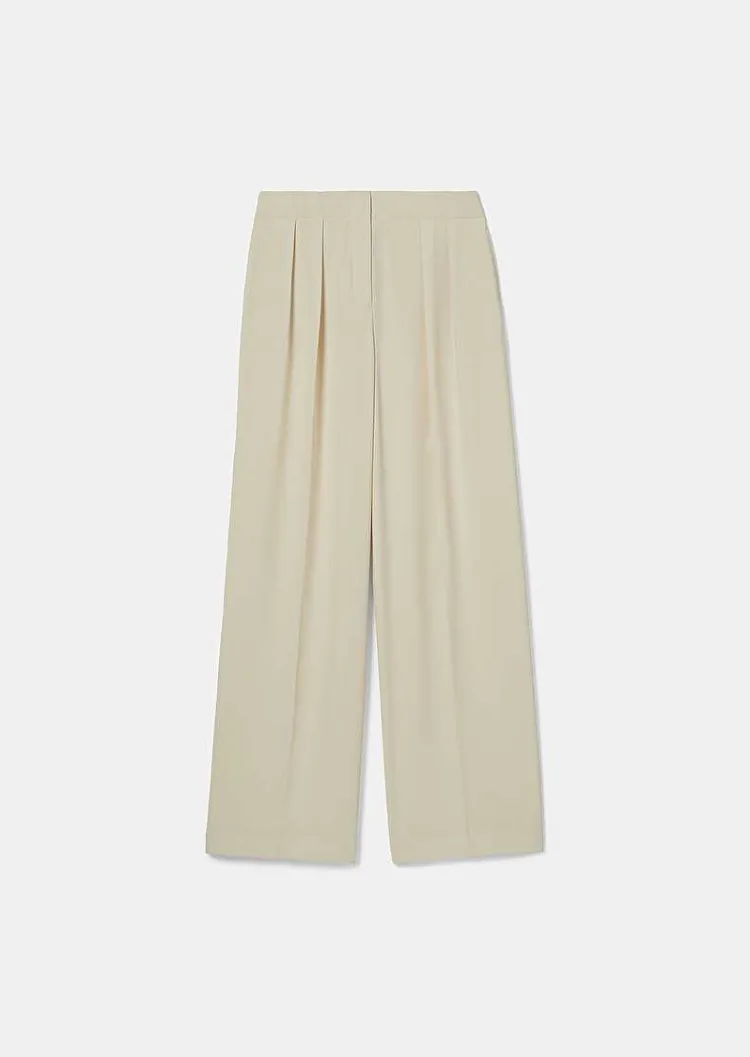 Pantalon Parigi En Crepe Ecru*TARA JARMON Hot