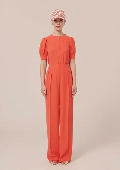 Pantalon Parigi En Crepe Corail*TARA JARMON Best