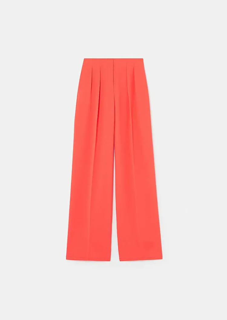 Pantalon Parigi En Crepe Corail*TARA JARMON Best
