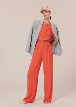 Pantalon Parigi En Crepe Corail*TARA JARMON Best