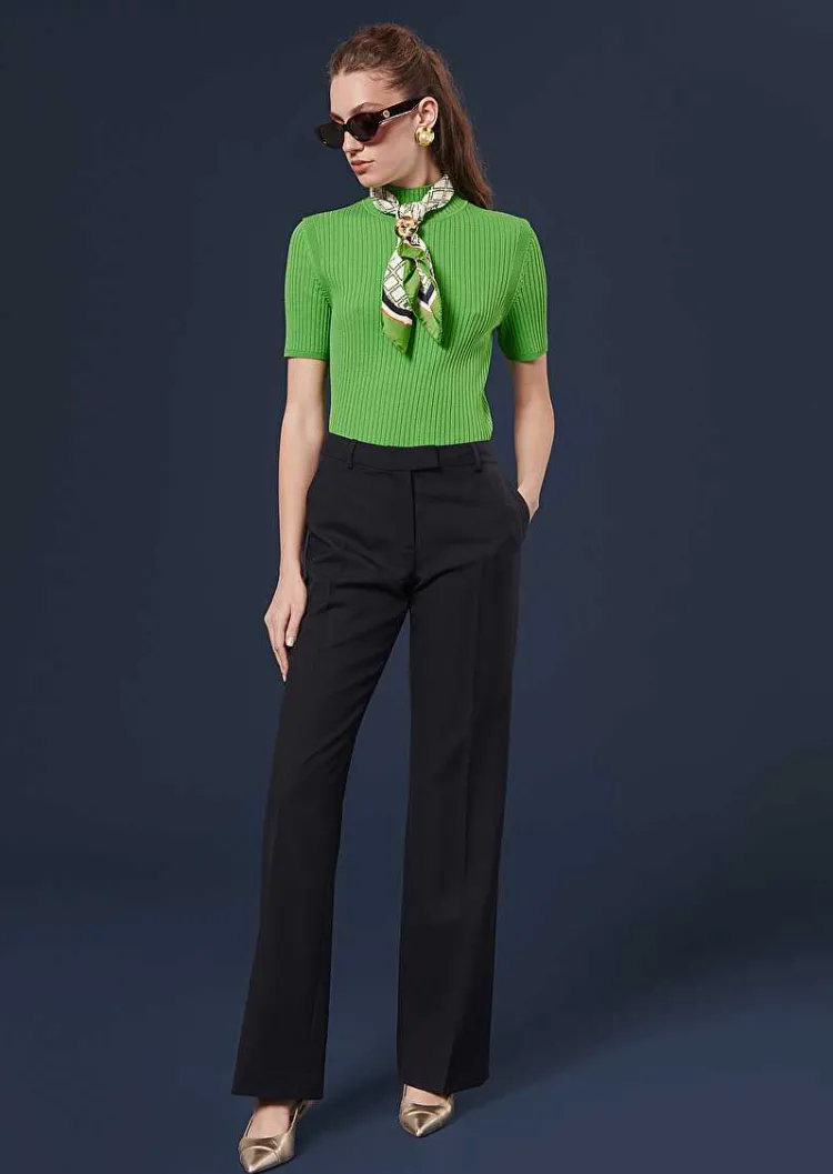 Pantalon Peter En Laine Froide Bleu Nuit*TARA JARMON Online