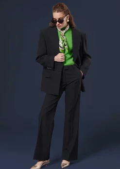Pantalon Peter En Laine Froide Bleu Nuit*TARA JARMON Online
