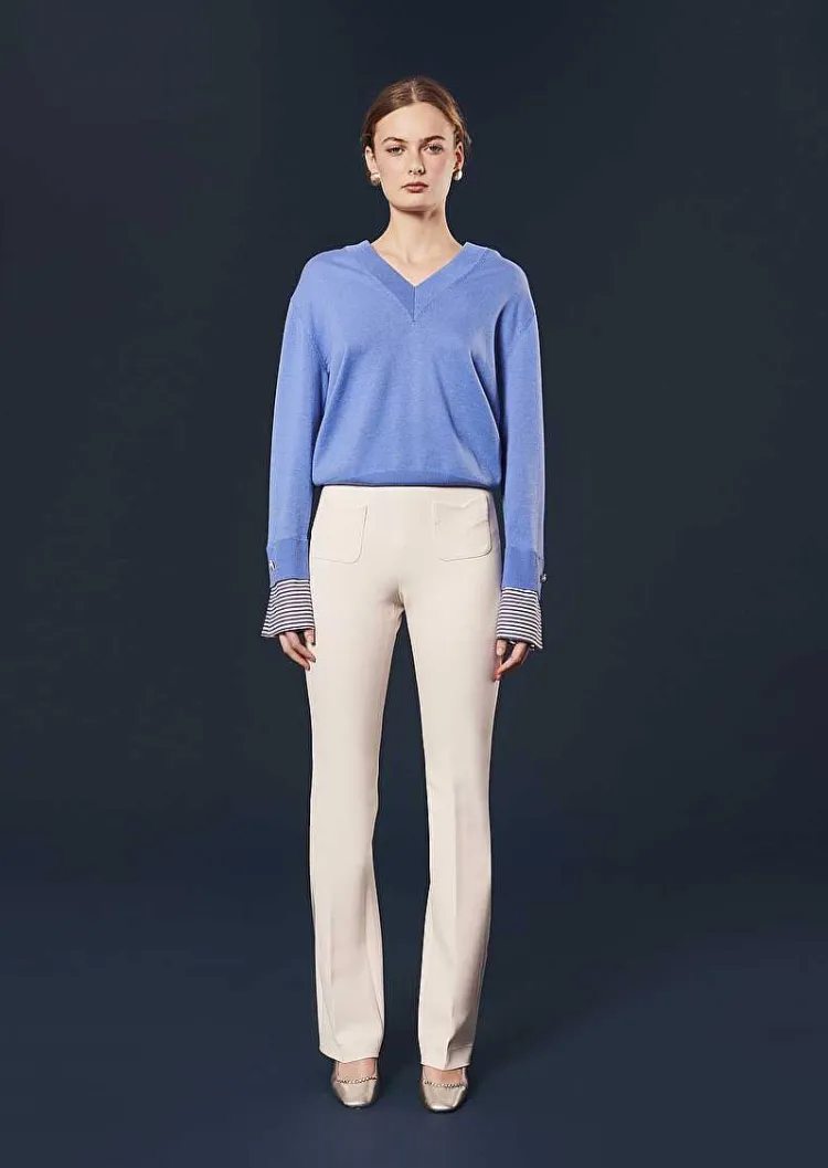Pantalon Phoenix En Toile Double Ecru*TARA JARMON Sale
