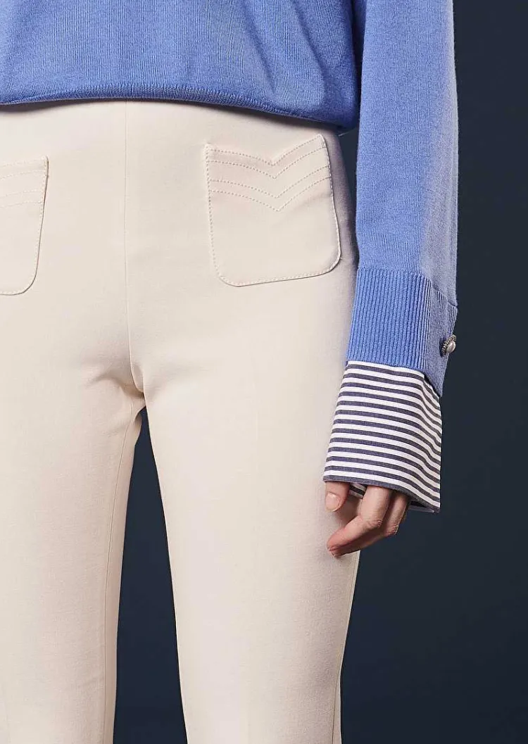 Pantalon Phoenix En Toile Double Ecru*TARA JARMON Sale