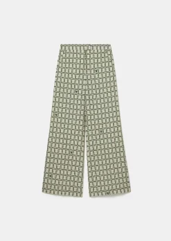 Pantalon Primavera Ecru Avec Motif Graphique Vert*TARA JARMON Fashion