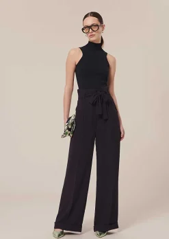 Pantalon Pyla En Crepe Bleu Nuit*TARA JARMON Online