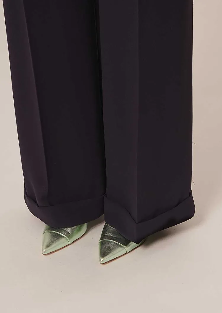 Pantalon Pyla En Crepe Bleu Nuit*TARA JARMON Online