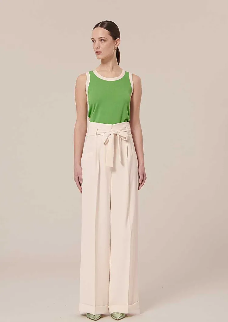 Pantalon Pyla En Crepe Ecru*TARA JARMON Sale