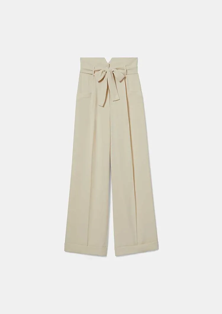 Pantalon Pyla En Crepe Ecru*TARA JARMON Sale