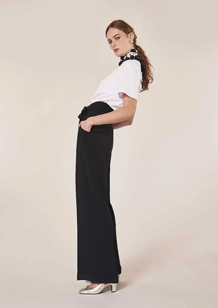 Pantalon Pyla En Crepe Noir*TARA JARMON Sale