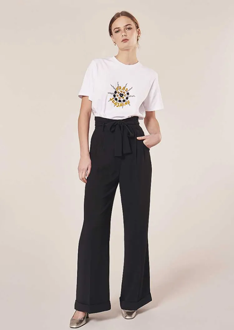 Pantalon Pyla En Crepe Noir*TARA JARMON Sale