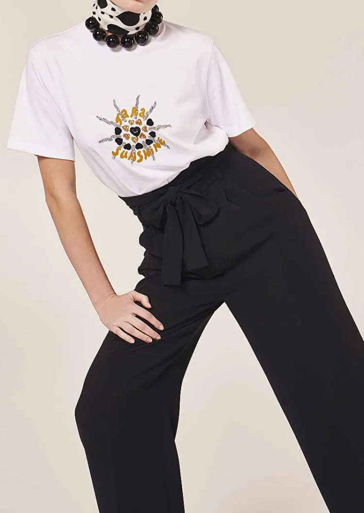 Pantalon Pyla En Crepe Noir*TARA JARMON Sale