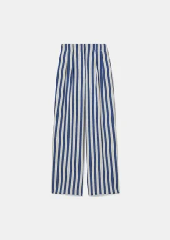 Pantalon Raye Bleu Parigi*TARA JARMON New