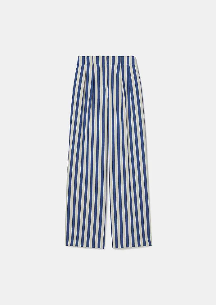 Pantalon Raye Bleu Parigi*TARA JARMON New