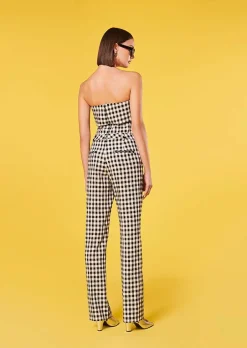 Pantalon Vichy Noir Peter*TARA JARMON Clearance
