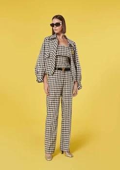 Pantalon Vichy Noir Peter*TARA JARMON Clearance
