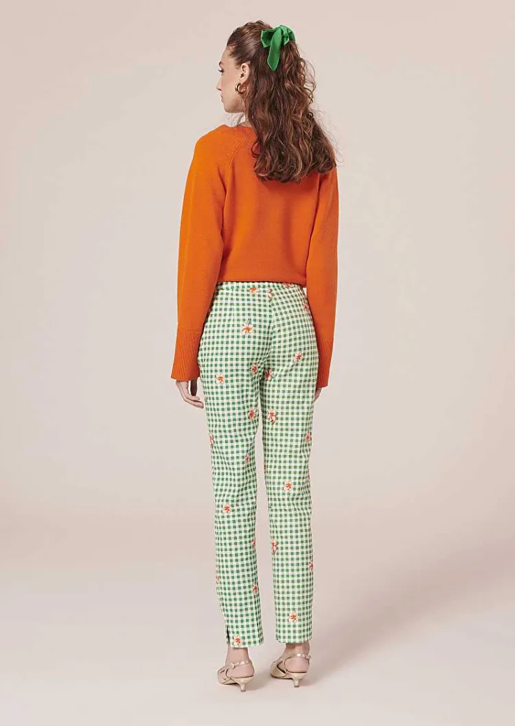 Pantalon Vichy Vert Pablo*TARA JARMON Outlet