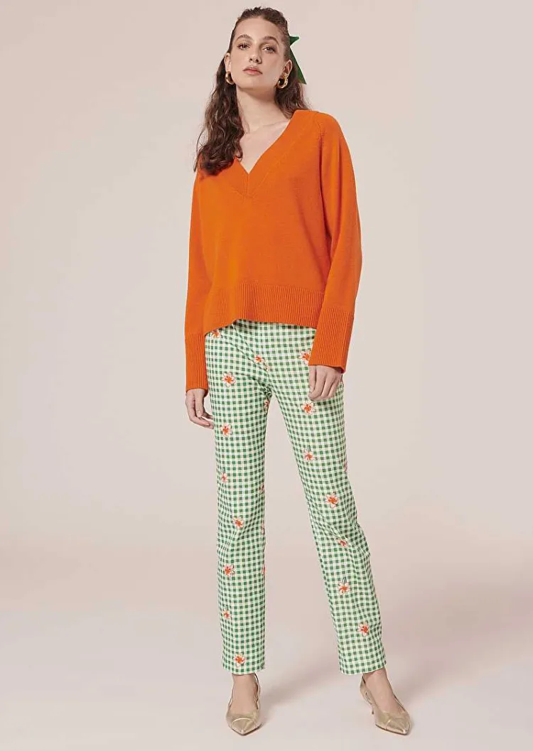 Pantalon Vichy Vert Pablo*TARA JARMON Outlet