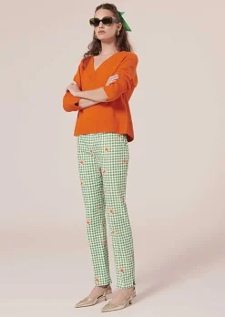 Pantalon Vichy Vert Pablo*TARA JARMON Outlet