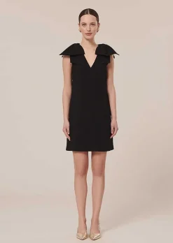 Remarquable Robe En Crepe Noir*TARA JARMON Hot