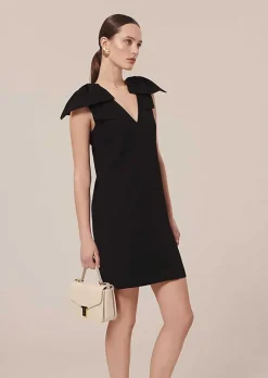 Remarquable Robe En Crepe Noir*TARA JARMON Hot