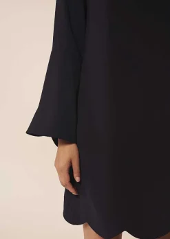 Robe En Crepe Bleu Nuit Ruoda*TARA JARMON Outlet