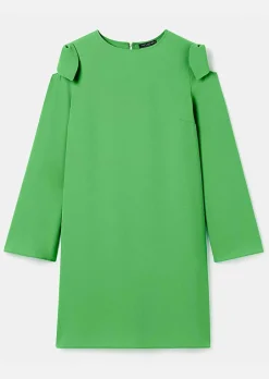 Robe En Crepe Verte Renato*TARA JARMON Clearance