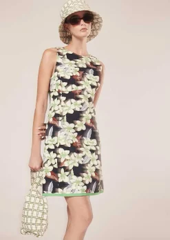Robe Imprimee A Fleurs Bleu Nuit Ritza*TARA JARMON Hot