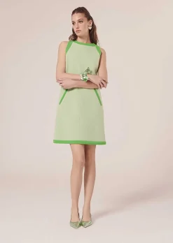 Robe Rajane En Double Toile Verte*TARA JARMON Discount