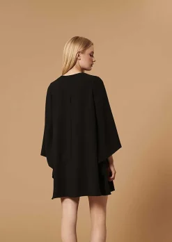 Robe Raonie Noire En Crepe*TARA JARMON Clearance